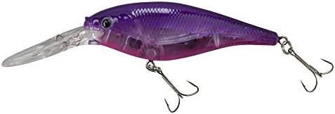 Berkley Flicker Shad Fishing Lure, Flashy Purple Candy, 3/16 oz, 2in | 5cm Crankbaits, Size, Profile and Dive Depth Imitates Real Shad, Equipped with Fusion19 Hook by Berkley