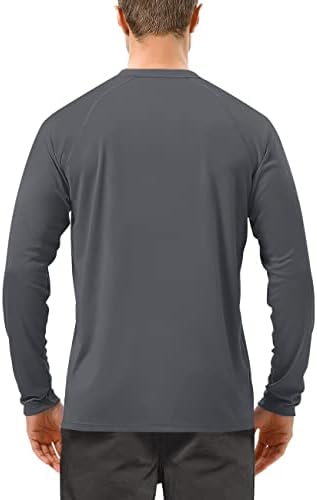 Roadbox Men's UPF 50+ UV Sun Protection Shirts, Long Sleeve Swim Rash Guard - Image 2
