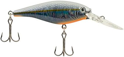 Berkley Flicker Shad Fishing Lure, Slick Black Pearl, 1/2 oz, 3 1/2in | 9cm Crankbaits, Size, Profile and Dive Depth Imitates Real Shad, Equipped with Fusion19 Hook by Berkley