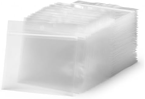 100 Pack Soft Plastic Baits Bags 5.1"x4.7" | Heavy-Duty Clear Lock Zipper Lure Packaging Bags - Leakproof Double-Sealed Zipper Storage for Soft Plastic Lures & Fishing Gear | Multiple Sizes by BAITNEST