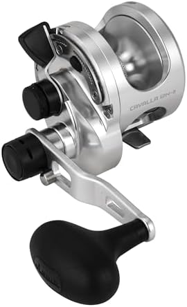 Okuma Cavalla 2-Speed Lever Drag Reel - Machined Aluminum Frame, Carbonite Drag System, Corrosion Resistant Saltwater Fishing Reel by OKUMA