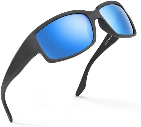 KastKing Skidaway Polarized Sport Sunglasses for Men and Women, Wrap Design by KastKing