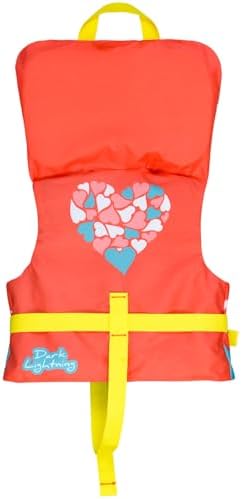 Dark Lightning USCG Approved Infant Life Jacket 0-30 lbs, Toddler Swim Vest and Baby Life Vest for 1-3 Years, 20-30 lbs, Headrest, Leg Strap and Grab Handle - Image 2