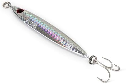 UMT 40g 60g Casting Jig for Sea Bass, Fluke, Porgy, Tautog - Set with Super Sharp Treble Hook, Multi-Colors - Saltwater & Freshwater Compatible Available in Single, 5, 10 Packs by UncleMosTackle