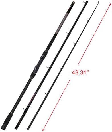 Fiblink Surf Fishing Rod 2 Piece/3 Piece/4 Piece Portable Travel Casting Rod Saltwater Surf Rod (9'/10'/12'/13') - Image 2