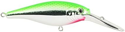 Berkley Flicker Shad Fishing Lure, Lime Chrome, 5/16 oz, 2 3/4in | 7cm Crankbaits, Size, Profile and Dive Depth Imitates Real Shad, Equipped with Fusion19 Hook by Berkley