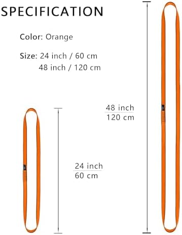 18MM Nylon Climbing Sling Runner 23KN CE2008/EN566 Rock Climbing Webbing Straps for Outdoor Climbing, Rappelling, Swing, Yoga Hammock etc - Image 3