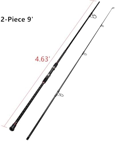 Fiblink Surf Spinning Fishing Rod 2-Piece/4-Piece Graphite Travel Fishing Rod - Image 2