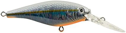 Berkley Flicker Shad Fishing Lure, Slick Black Pearl, 3/16 oz, 2in | 5cm Crankbaits, Size, Profile and Dive Depth Imitates Real Shad, Equipped with Fusion19 Hook by Berkley