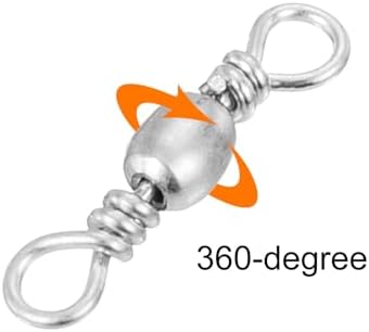 PATIKIL Fishing Barrel Swivels Carbon Steel Terminal Tackle - Image 4
