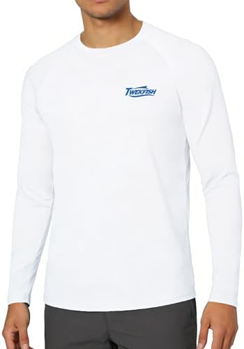 Men's UPF 50+ Sun Fishing Shirt, Long Sleeve UV Protection Tee, Quick Dry Rash Guard for Outdoor Swim Hiking - Image 2