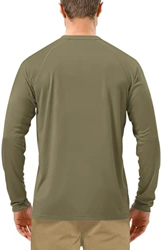 Roadbox Men's UPF 50+ UV Sun Protection Shirts, Long Sleeve Swim Rash Guard - Image 2