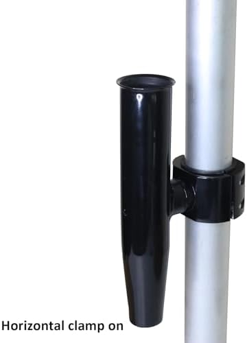 2 PCS T-Top Rod Holder Single Aluminum clamp on fit 1.5",1.875",2" inch Horizontal or Vertical Fishing Boat Tower/Leaning Post/Rail - Image 4