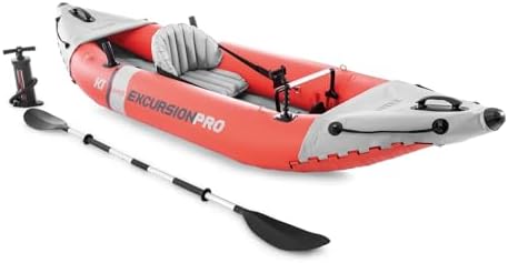 INTEX Excursion Pro K1 Inflatable Kayak 1-Person Set with Paddle & Pump by Unknown