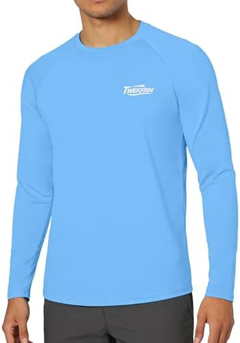 Men's Fishing Shirt Long Sleeve, UPF50+ UV Protection Sun Shirts, Quick Dry Graphic T Shirt for Running Hiking - Image 2