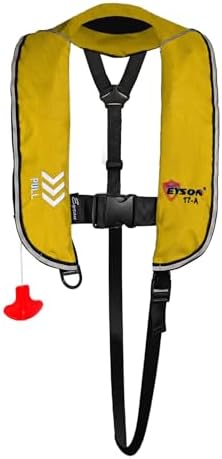 Automatic Inflatable Life Jacket, Preserver PFD for Kids,Life Vest for Kid,Supports Weight up to 160 pounds(YSH725) by NAUTISHIELD