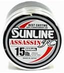 Sunline Assassin FC Fluorocarbon Fishing Line – 100% Fluorocarbon, P-Ion Technology, Multiple Line Weights & Spool Sizes by Sunline