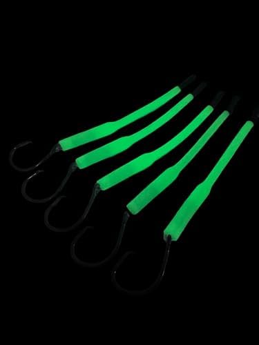 Deep Drop Fishing Rig, 5 Demon Circle 6/0 Hooks with Glow Sleeve, Deep Drop Snapper Rig - Image 3