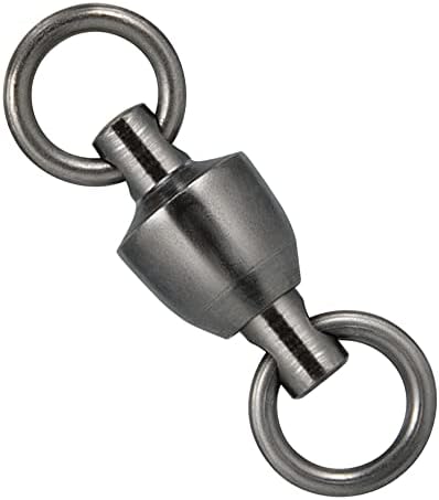 Dr.Fish 50 Pack Ball Bearing Fishing Swivels, Swivels Fishing Tackle Saltwater, Freshwater Stainless Heavy Duty Lure Leader Line Connector #10 by DrFish