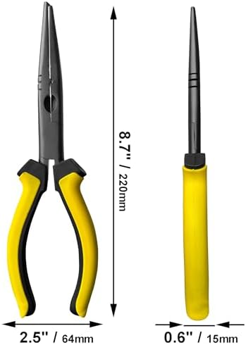 Hanpex-9 inch Fishing Pliers with Anti-Rust Teflon Coated, Freshwater/Saltwater Fishing Tools, Comfort Grip Handles Fishing Gear Idea for Fishing Trip - Image 6