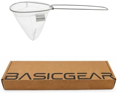 BasicGear Minnow Dip Net, 12 in, Micro Mesh for Bait Bucket by BasicGear-CastNetsFishingTackle