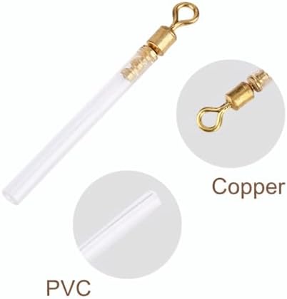 50Pcs Fishing Swivels with Tube Floats - 3 Sizes Copper & PVC Adapters for Long-line and Waggler Fishing Multi-Purpose Fishing Accessories - Image 4