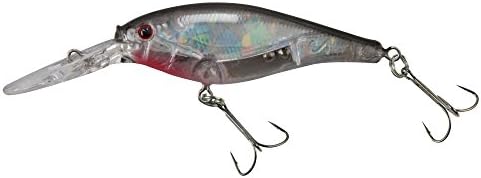 Berkley Flicker Shad Fishing Lure, Flashy Silver, 3/16 oz, 2in | 5cm Crankbaits, Size, Profile and Dive Depth Imitates Real Shad, Equipped with Fusion19 Hook by Berkley