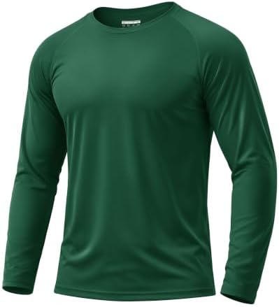 Boladeci Men's UPF 50+ Sun Protection UV SPF Shirts Long Sleeve Lightweight Quick Dry Swim T-Shirts Rash Guard by Boladeci