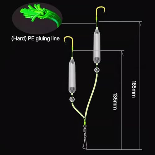 30lots Adjustable Buoyance Hook Tube Bottom Rigs Fishing Accessories for Improved Carps Bites Success Rate Underwater Floating Fish Hook Attractor - Image 4