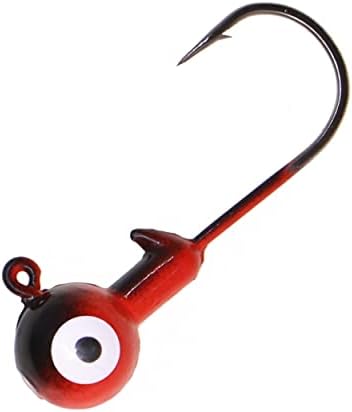 Fishing Lures Jig Heads,Ball Heads 1/32oz-1oz,Sharp Fishing Hooks for Freshwater or Saltwater by Temorah