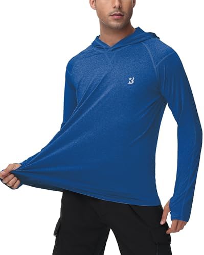 Roadbox Men's UPF 50+ Fishing Shirts, Long Sleeve UV Sun Protection Hoodie - Image 2
