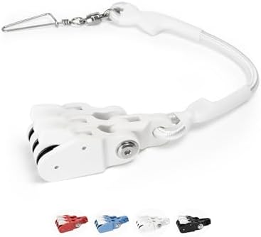 BLUEWING Outrigger Halyard Lock Pulley Single/Double/Triple Halyard Line Lock Pulley with Ball Bearing Snap Swivel for Offshore Fishing by BLUEWING
