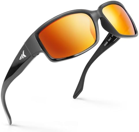 KastKing Skidaway Polarized Sport Sunglasses for Men and Women, Wrap Design by KastKing