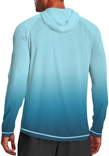 Men's UPF 50+ Sun Protection Hoodie, Long Sleeve Fishing Shirt - Image 2