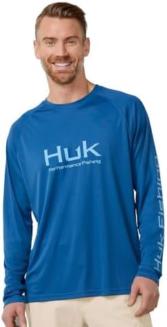 HUK Men's Pursuit Vented Long Sleeve Fishing Shirt (+30 UPF) by HUK