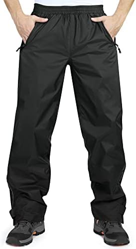 33,000ft Men's Rain Pants, Waterproof Rain Over Pants, Windproof Pants by 33000ft