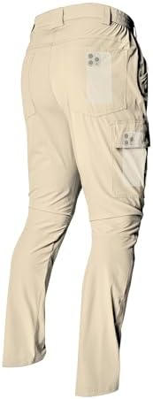 Men's Lightweight Hiking Cargo Pants Waterproof Quick Dry Travel Climbing Camping Fishing Mens Work Pants Outdoor by LINLANG+EN