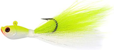 Kmucutie 2 pcs Deer Tail haiKr bucktail Jig Saltwater or Freshwater Bait 2oz / 3oz/4oz/6oz/8oz，for bass flounder fluke Striper Fishing Lure - Image 3