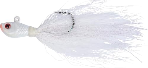 Bucktail Jigs 3 Pack – Hand-Tied Bucktail Hair Fishing Lures | Unique Gliding Head | Saltwater & Freshwater | Striper, Bass, Flounder, Walleye, Fluke | Multiple Weights Available - Image 2