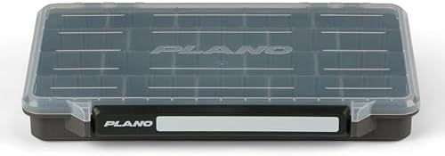 Plano StowAway 3700 Stow Tackle Box, with Corrosion-Preventive Rustricor, Single Latch Design, Transparent DuraView Lid, Stackable Storage for Fishing Bait, Lures and Gear by PLANO%C2%AEOutdoors