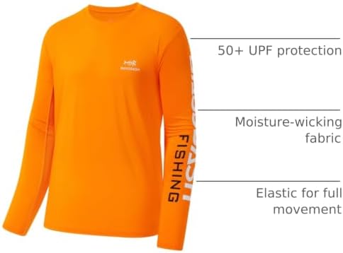 BASSDASH Fishing T Shirts for Men UV Sun Protection UPF 50+ Long Sleeve Tee T-Shirt - Image 3