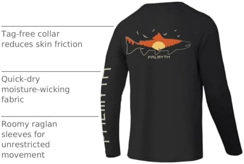 Palmyth Fishing Shirts for Men Long Sleeve UPF 50+ T Shirt Sun Protection - Image 4