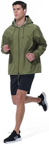 UIQUR Mens Rain Jacket Raincoat Waterproof Windbreaker - Image 6