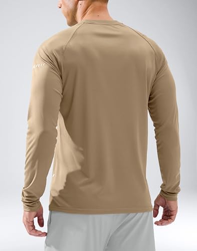 Men's Sun Protection Swim Long Sleeve UPF 50+ Rash Guard Lightweight Shirts - Image 2