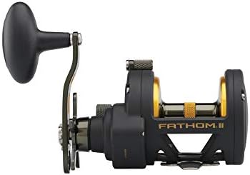 Penn Fathom II Star Drag Conventional Fishing Reel, Black Gold, 25N - Image 3
