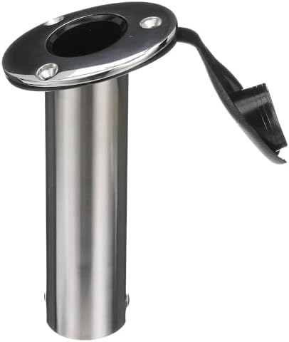 Attwood 66362-7 Stainless Steel Flush Mount Rod Holder, 2-Inch Diameter, 7 ½ Inches Long, 30-Degree Top Flange, Open Base End - Image 5
