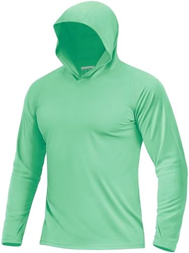 Boladeci Men's UPF 50+ Sun Protection Lightweight Hoodie Shirts Long Sleeve Fishing Shirt SPF UV Hiking Swim by Boladeci