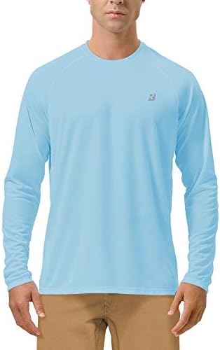 Roadbox Men's UPF 50+ UV Sun Protection Shirts, Long Sleeve Swim Rash Guard by Roadbox