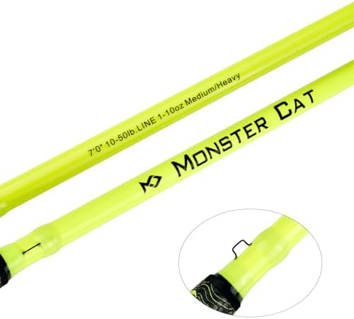 Monster Catfish Casting Rod, 7' MH Glow-in-Dark 1-Piece - Image 2