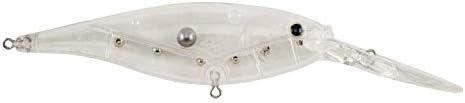 Berkley Flicker Shad Fishing Lure, Clear, 1/4 oz, 2 1/4in | 6cm Crankbaits, Size, Profile and Dive Depth Imitates Real Shad, Equipped with Fusion19 Hook by Berkley